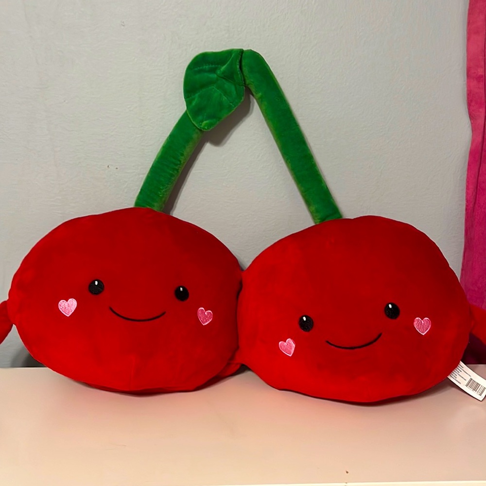 Cute plum cherry pillow/great accessory